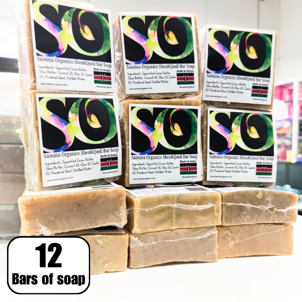12 Bars of Original Shea Butter and Qasil Bar Soap