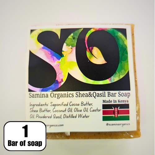 1 Bar of Original Shea Butter and Qasil Bar Soap