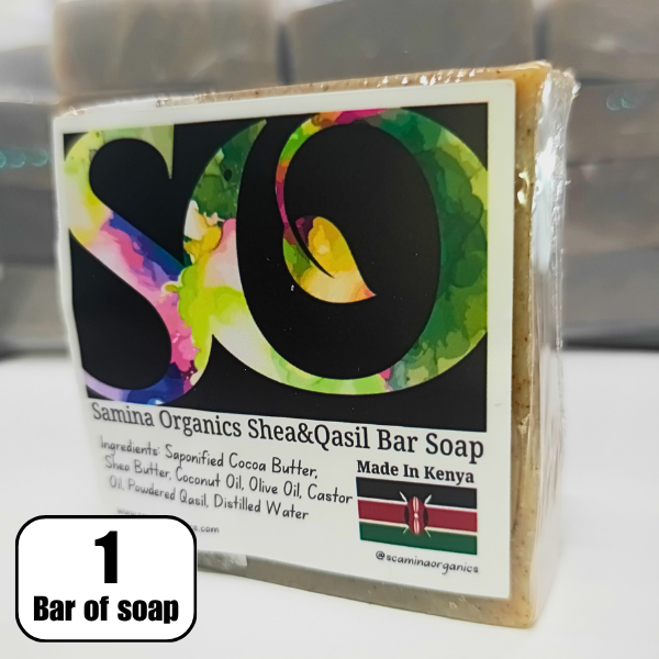 1 Bar of Original Shea Butter and Qasil Bar Soap