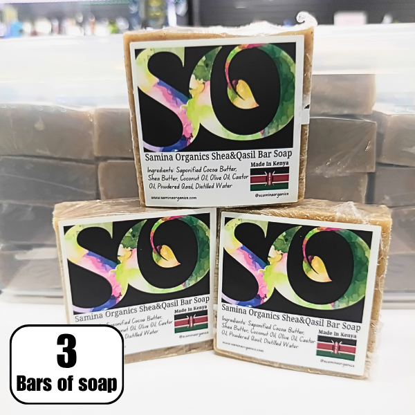 3 Bars of Original Shea Butter and Qasil Bar Soap