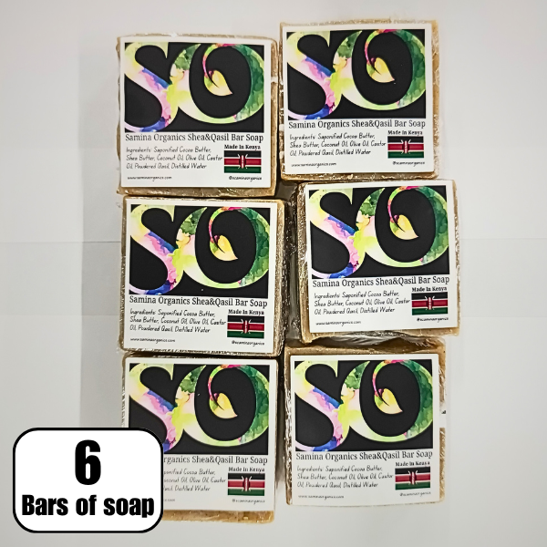 6 Bars of Original Shea Butter and Qasil Bar Soap