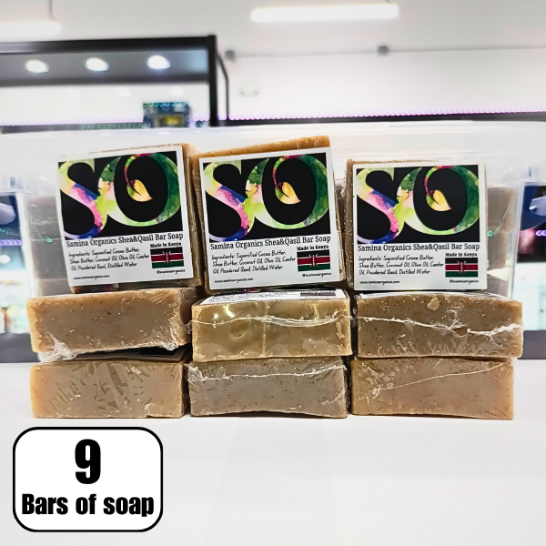 9 Bars of Original Shea Butter and Qasil Bar Soap